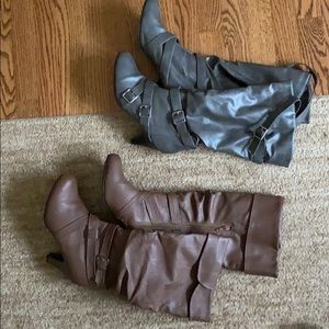 Women’s heeled boots size 9-9.5